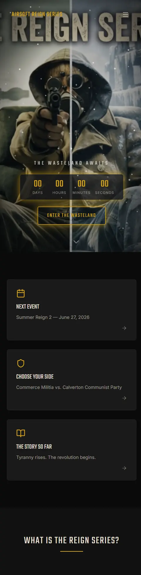 The Reign Series website